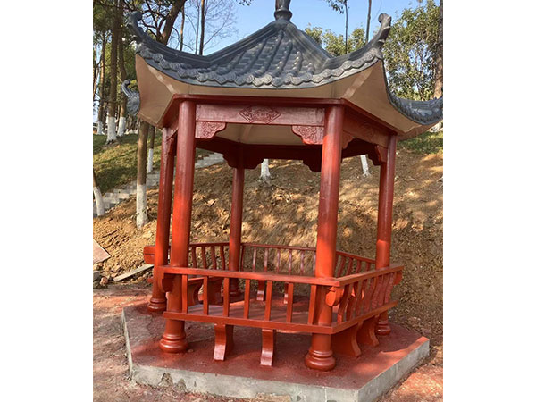 仿木涼亭施工案例